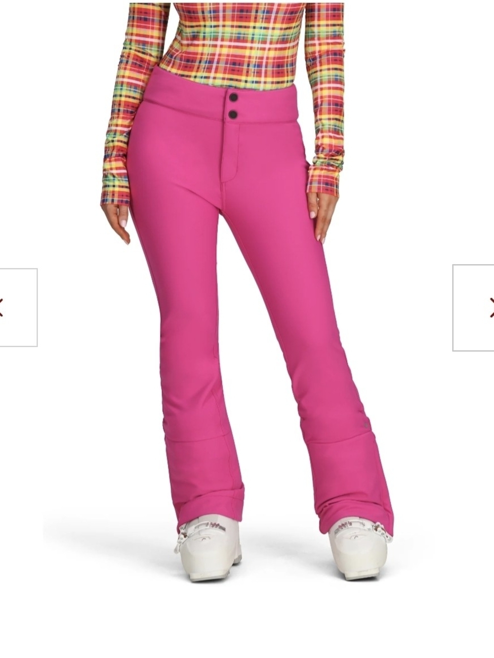 OBERMEYER The Bond Softshell Pink Ski Snow Flared Pants
